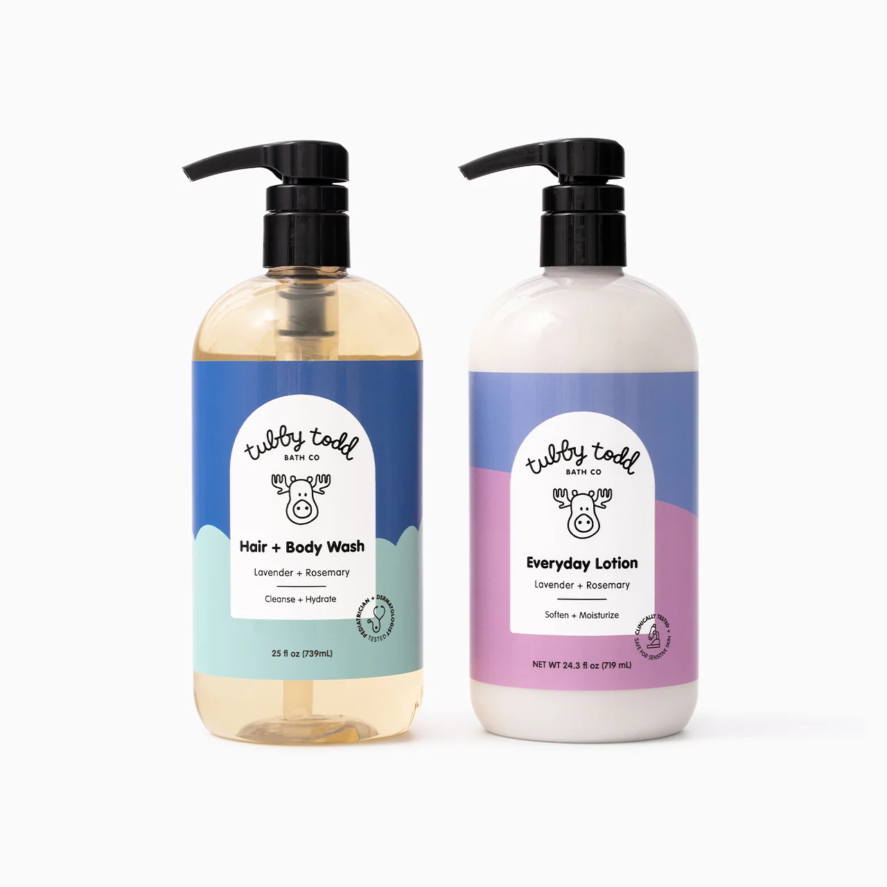 Tubby Todd Hair + Body Wash and Everyday Lotion Bundle