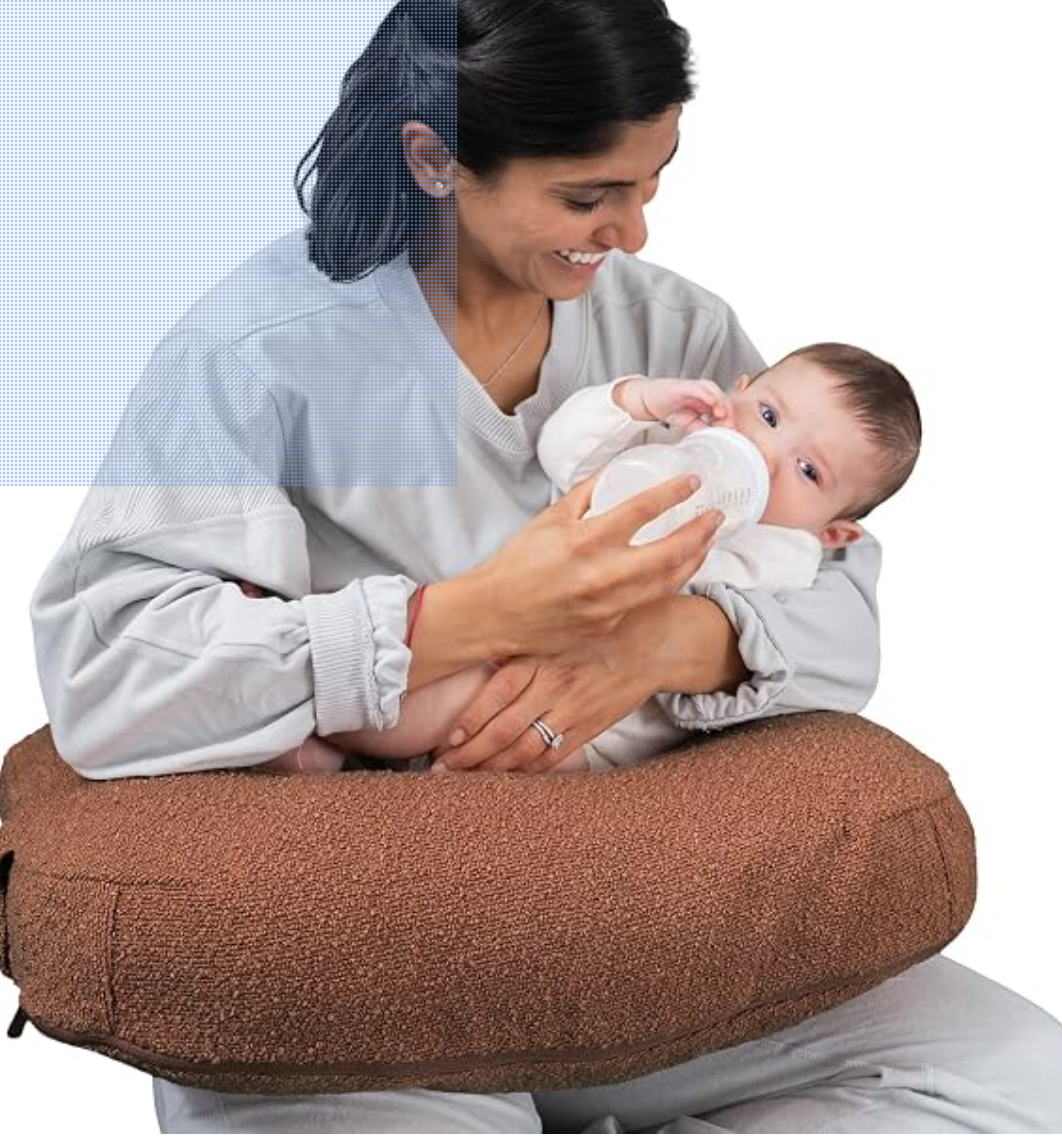 Boppy Nursing Pillow in "chestnut boucle"