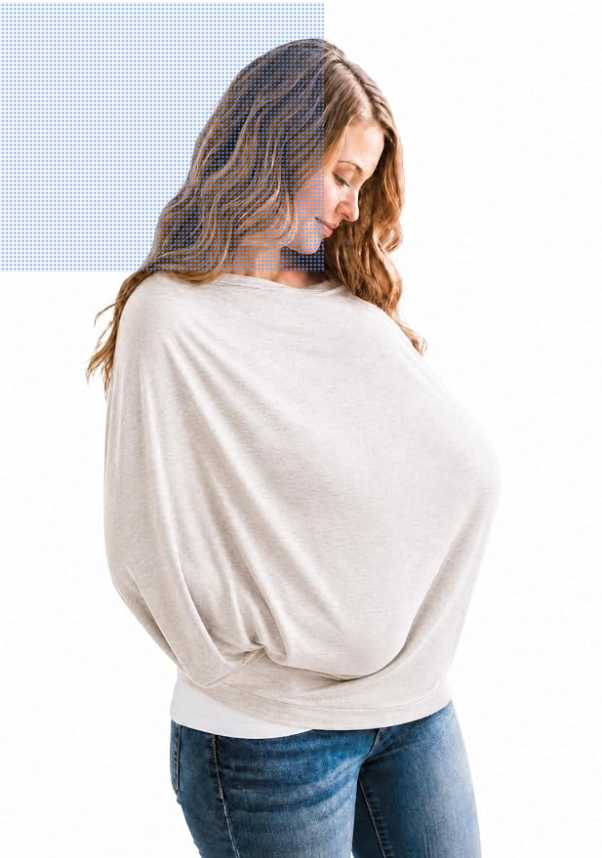 Copper Pearl Multi-Use Nursing Cover (in "Oat")