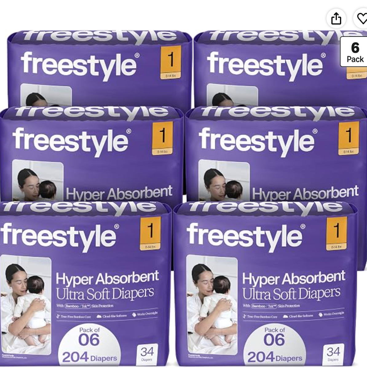 Freestyle Diapers  - Size 1