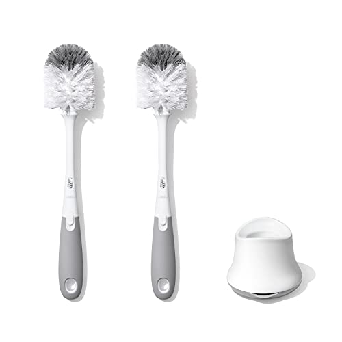 OXO Tot Bottle Brush with Nipple Cleaner, 2-Pack